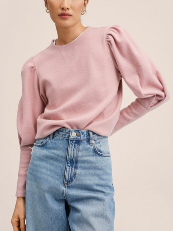 Puffed Sleeves Sweatshirt