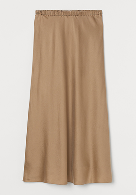 Calf-Length Silk Skirt  from H&M