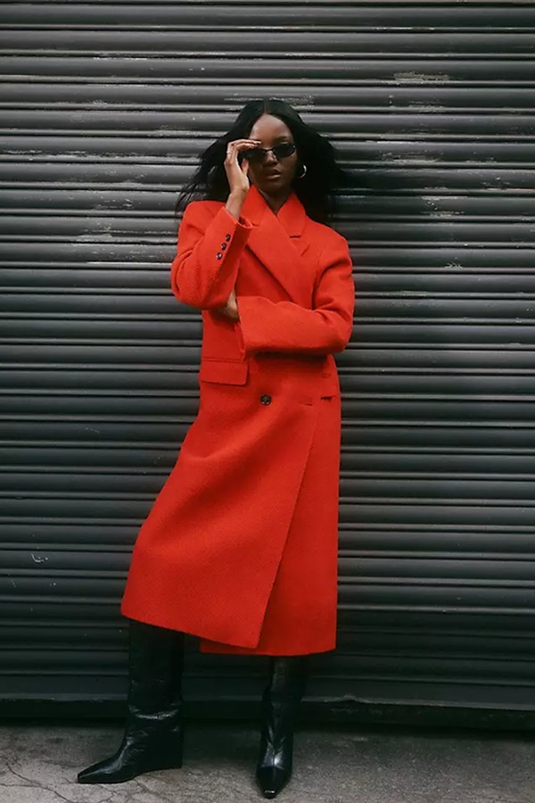 Twill Dad Wool Mix Coat from ASOS