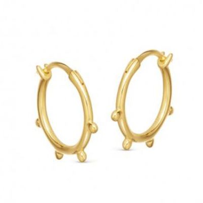 Gold Hinged Hoops from Missoma