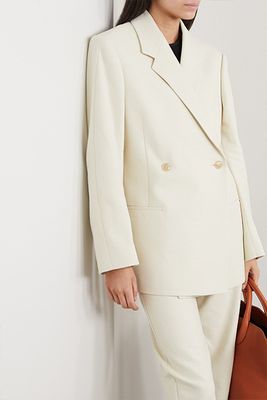 Double-Breasted Cotton-Blend Blazer from Totême