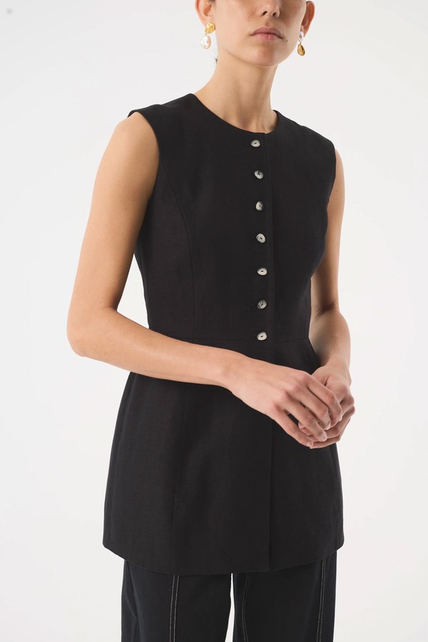 Leia Black Waistcoat