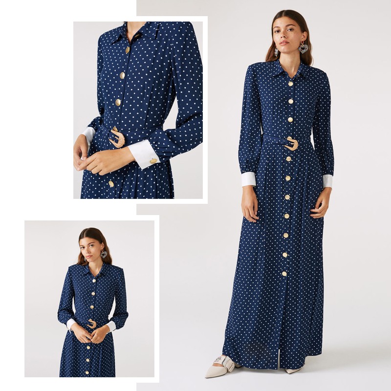 Polka Dot Shirt Dress, £180
