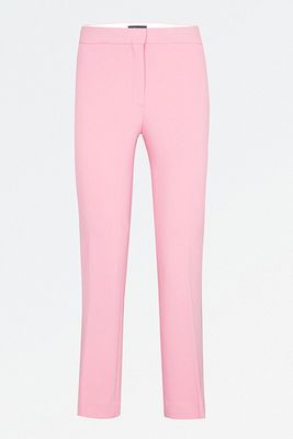 Flared Slim-Fit Crepe Trousers from Theory