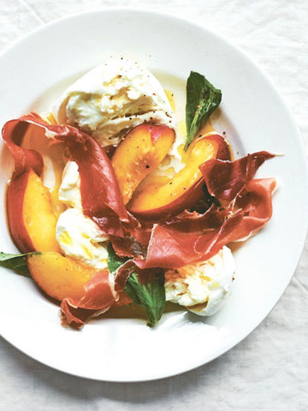 Mozzarella, Peaches & Ham