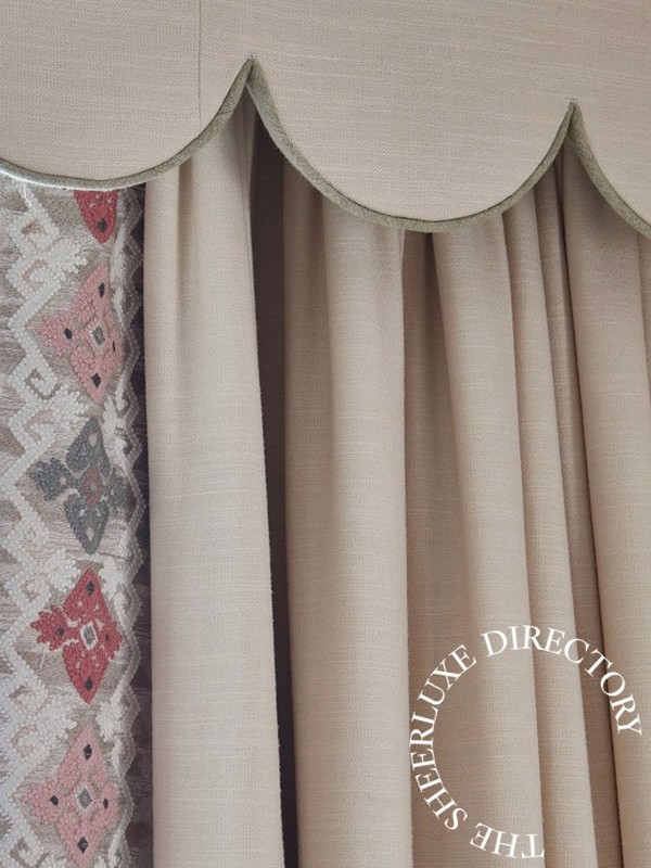 Double pleat curtains - Sue Whimster