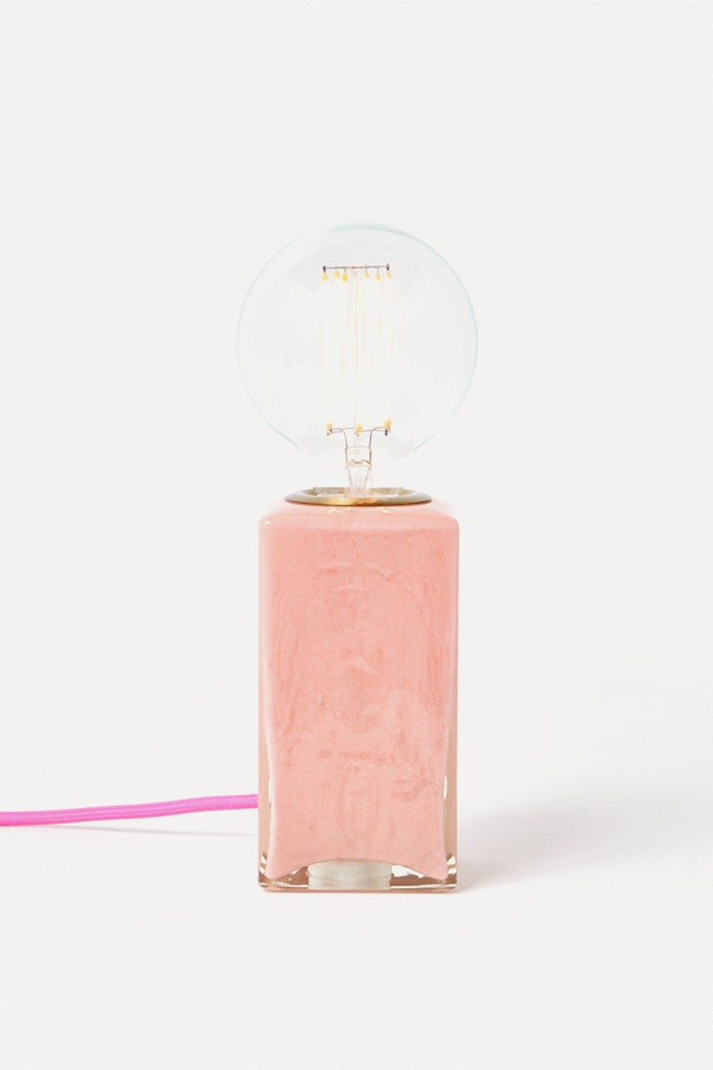 Alina Glass Desk & Table Lamp Base from Oliver Bonas