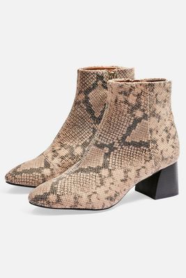 Babe Block Heel Boots from Topshop