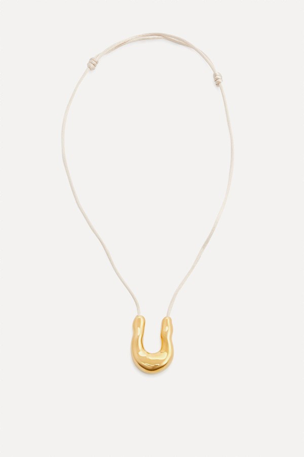 Wishbone Satin-Cord Necklace from Agmes