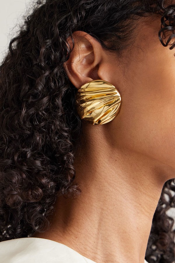 Gold-Tone Clip Earrings  from CHLOÉ