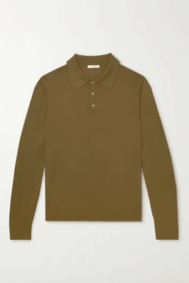 Diego Wool Polo Shirt from The Row