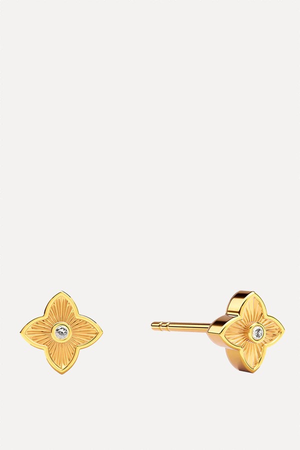 Fine Flower Stud Earrings