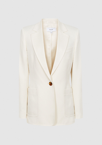 Ember Cream Tailored Single Breasted Blazer