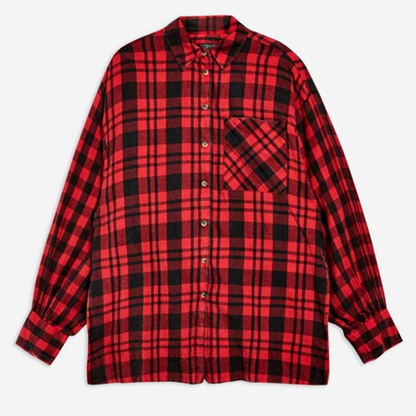 Check Oversized Shirt