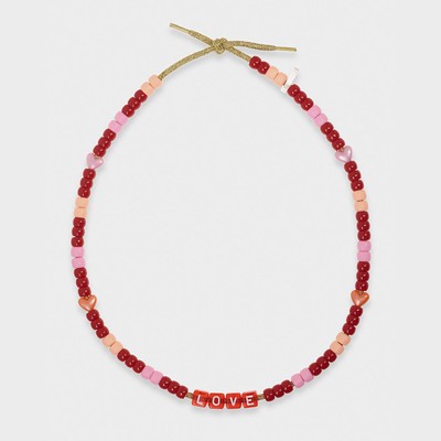 Love Beaded Necklace from Lauren Rubinski