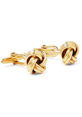 Knot Gold-Plated Cufflinks from Lanvin