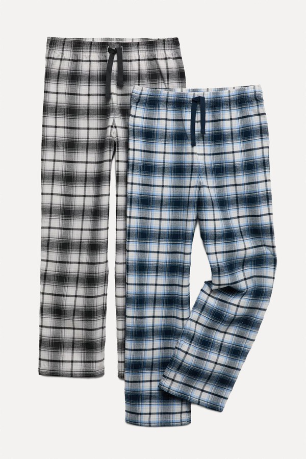 Pure Cotton Checked Pyjama Bottoms from Marks & Spencer