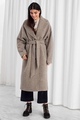Oversized Belted Wool Coat from & Other Stories