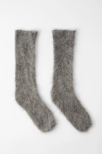 Hairy Mohair-Blend Socks from Raey