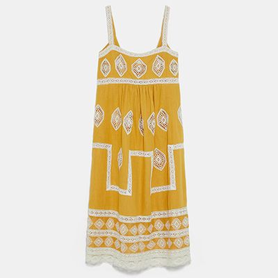 Embroidered Dress from Zara