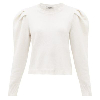 Puff Sleeve Cashmere Sweater from Valentino