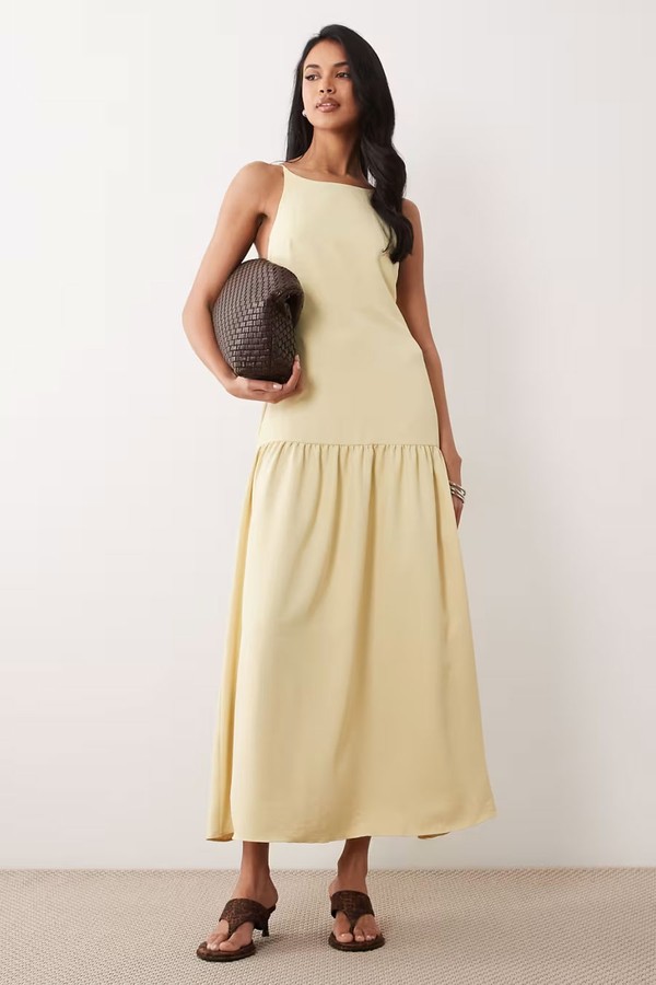 Cami Scoop Neck Drop Waist Maxi Dress from ASOS DESIGN