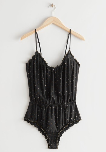 Frilled Strappy Bodysuit