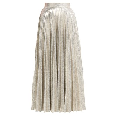 Sunshine Metallic Pleated Skirt  from Emilia Wickstead 