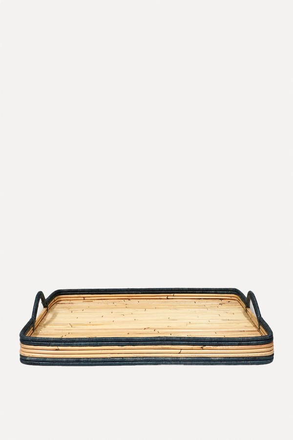 Handwoven Rattan Tray from Birdie Fortescue