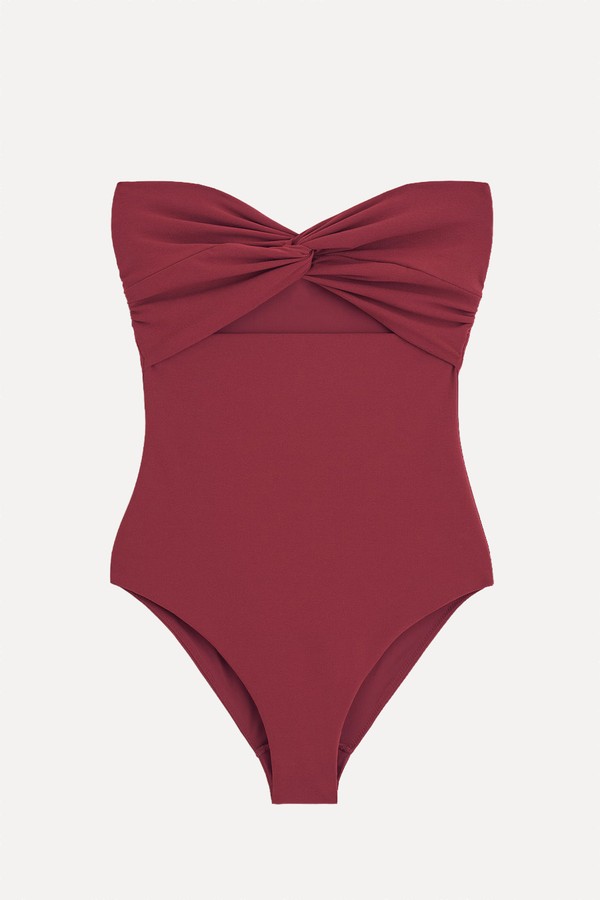 Twisted Textured Cutout Swimsuit from COS