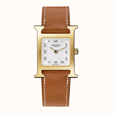 Brown Leather Watch from Hermès