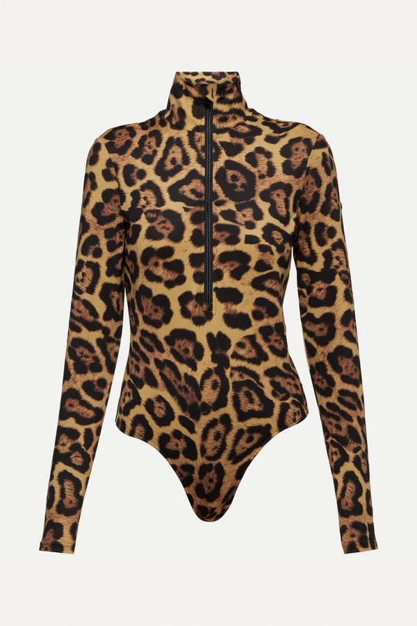 Cathy Leopard-Print Ski Bodysuit from Goldbergh