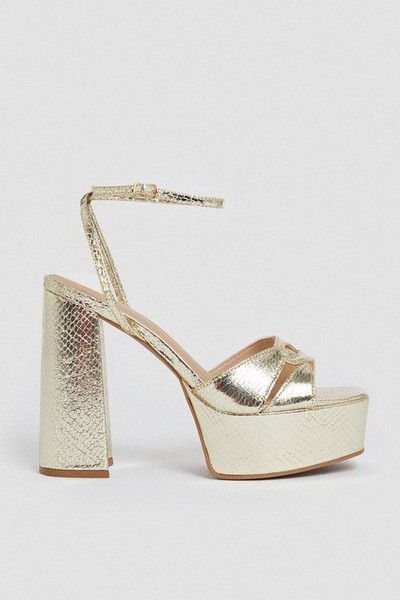 Metallic Platform Sandal