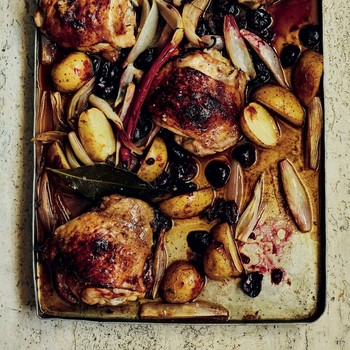 Chicken & Cherry Traybake