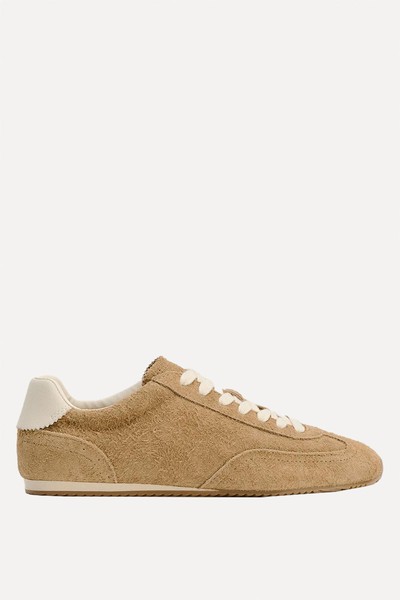 Split Suede Leather Trainers