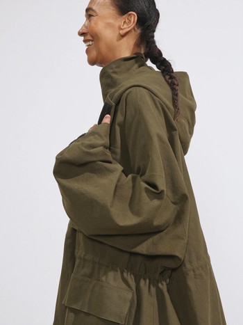 Giant Combat Cotton-Blend Parka, £695 | Raey