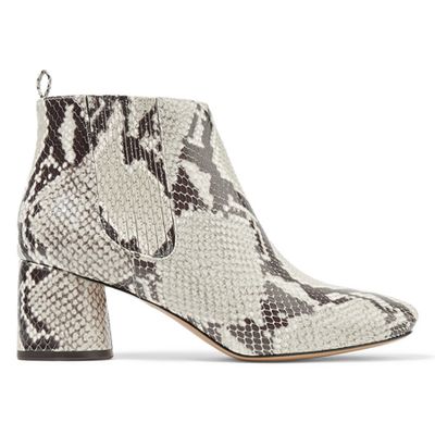 Snake-effect Leather Ankle Boots from Marc Jacobs