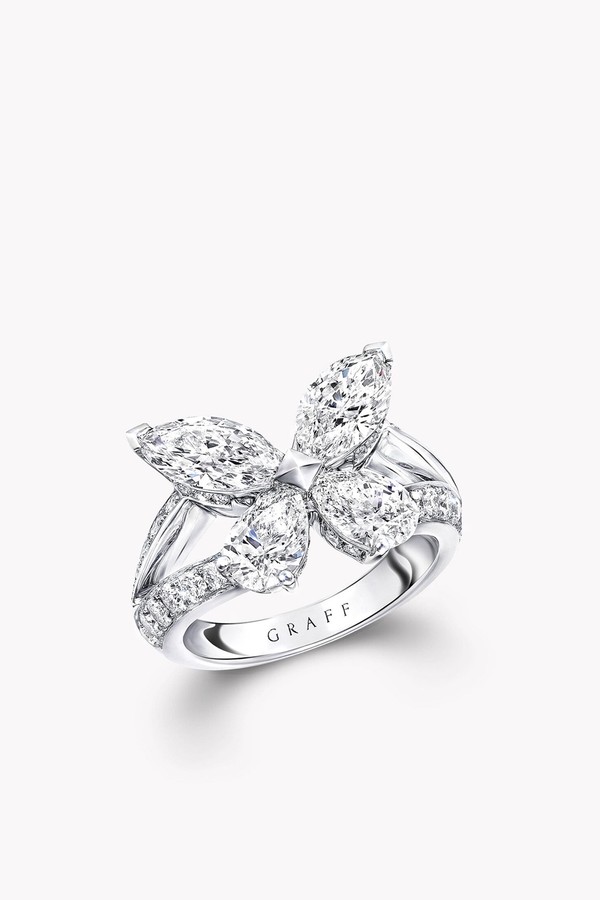 Classic Butterfly Diamond Ring