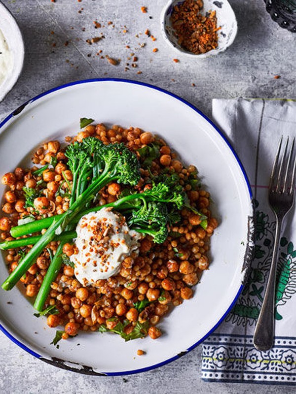 Spiced Chickpea, Couscous & Tenderstem Broccoli Salad
