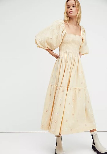 Dahlia Embroidered Maxi Dress from Free People