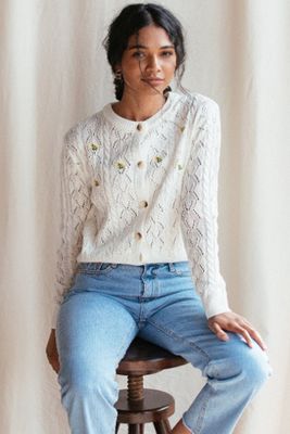 Wildflower Crochet Cardigan from Olive Clothing