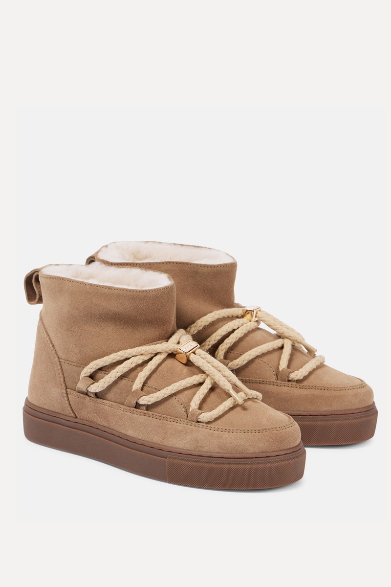 Shearling-Lined Suede Ankle Boots from Inuikii
