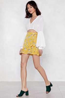Bud Floral Skirt from Nasty Gal
