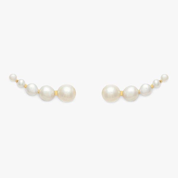 Climbers Freshwater Pearl Stud Earrings from Leah Alexandra