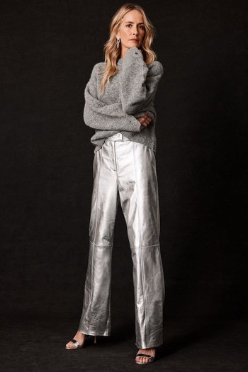 Leather Wide Trousers from Mint Velvet