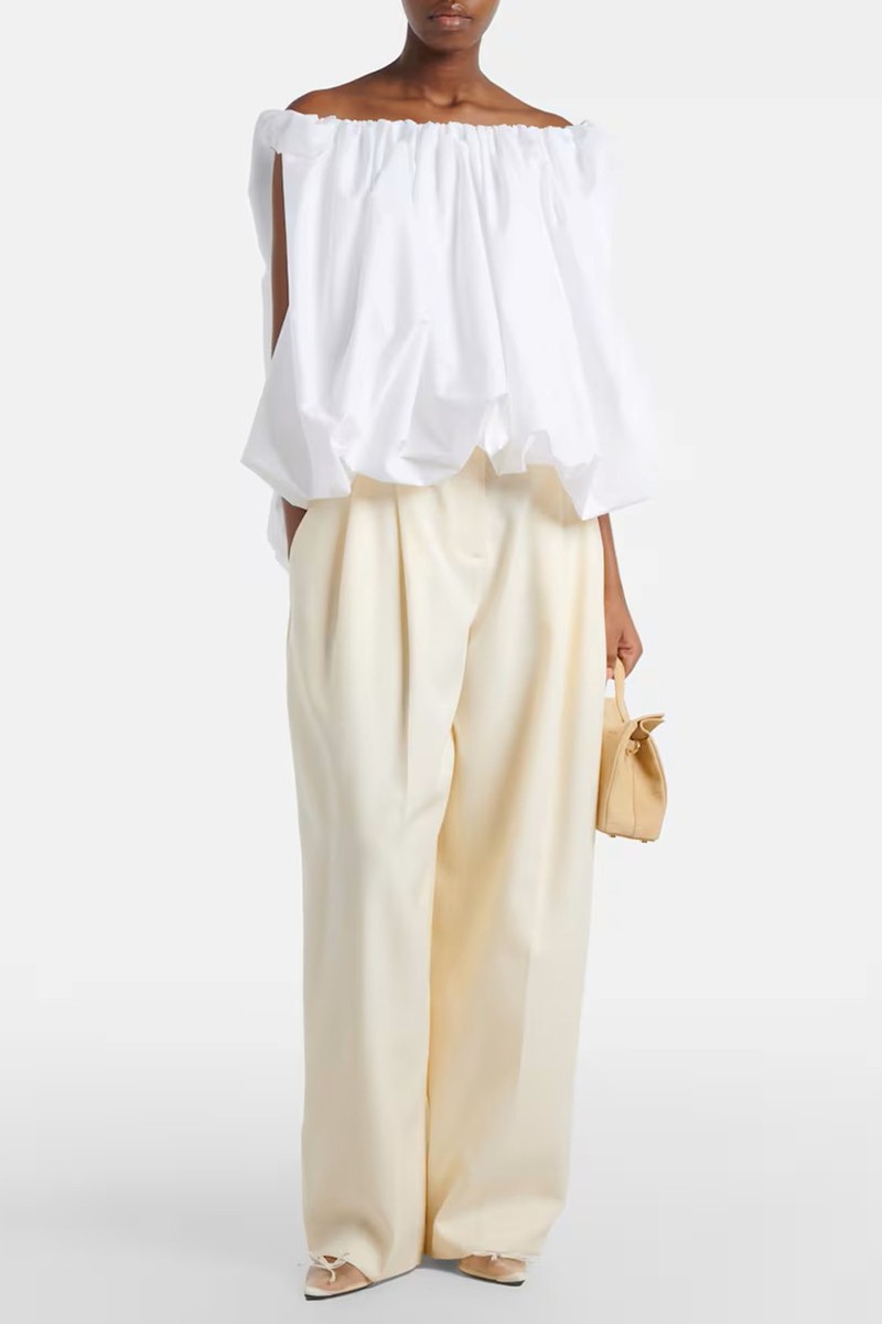 Man's Virgin Wool Wide-Leg Pants from Jacquemus