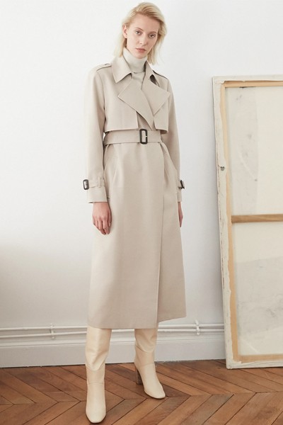 Ada Beige Trench Coat