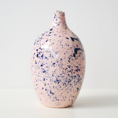 Porcelain Splatter Vase from Coco & Wolf