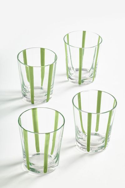 Set of 4 Short Tumbler Glasses 