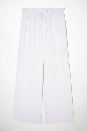 Wide Leg Paperbag Trousers